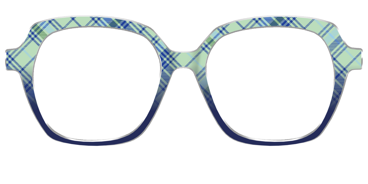 The Poetic Plaid - Front Top Image - Pair Eyewear