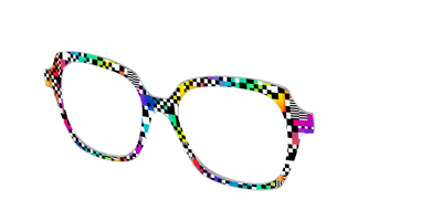 The Prismatic Check - Angle Top Thumbnail - Pair Eyewear