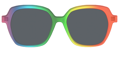 The Polarized Rainbow Gradient Sun Top - Front Top Thumbnail - Pair Eyewear