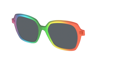The Polarized Rainbow Gradient Sun Top - Angle Top Thumbnail - Pair Eyewear