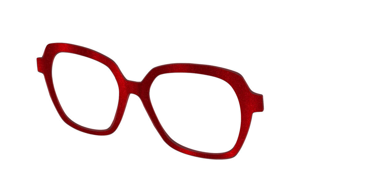 The Red Shimmer - Angle Top Image - Pair Eyewear