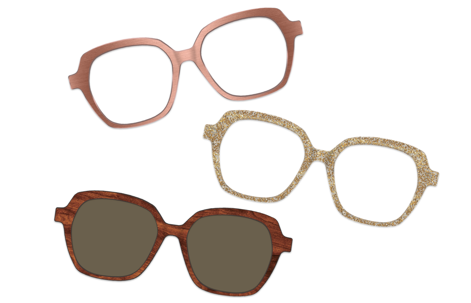 Red Tortoise with Gold Set - Product Image 1 - Pair Eyewear