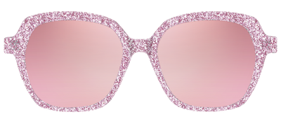 The Polarized Rose Gold Sparkle Sun Top - Front Top Thumbnail - Pair Eyewear