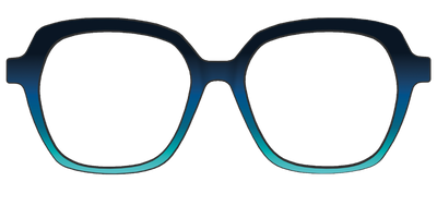 The Royal Blue to Seafoam Gradient - Front Top Thumbnail - Pair Eyewear