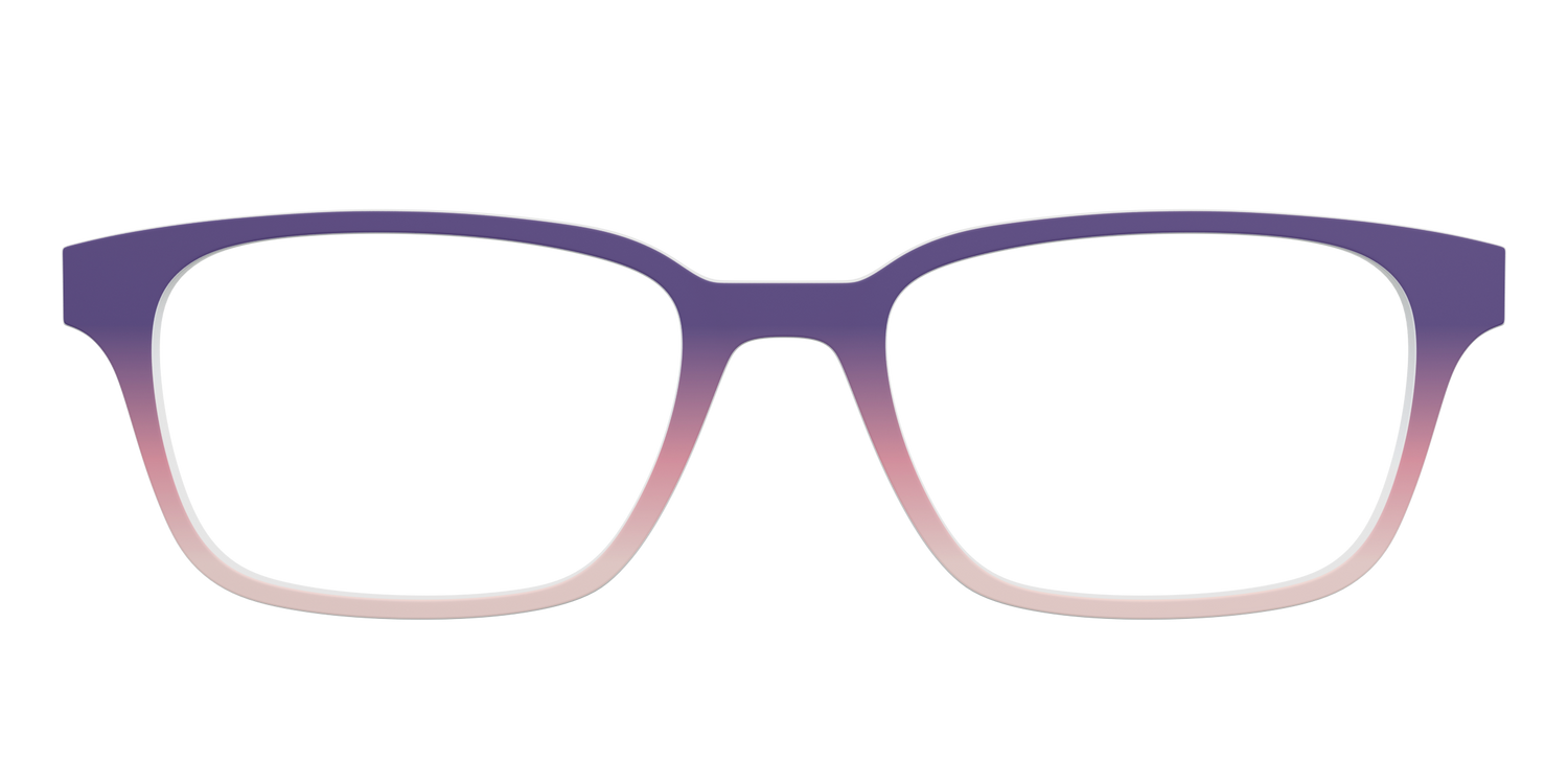 The Acai to Blush Gradient - Front Top Image - Pair Eyewear
