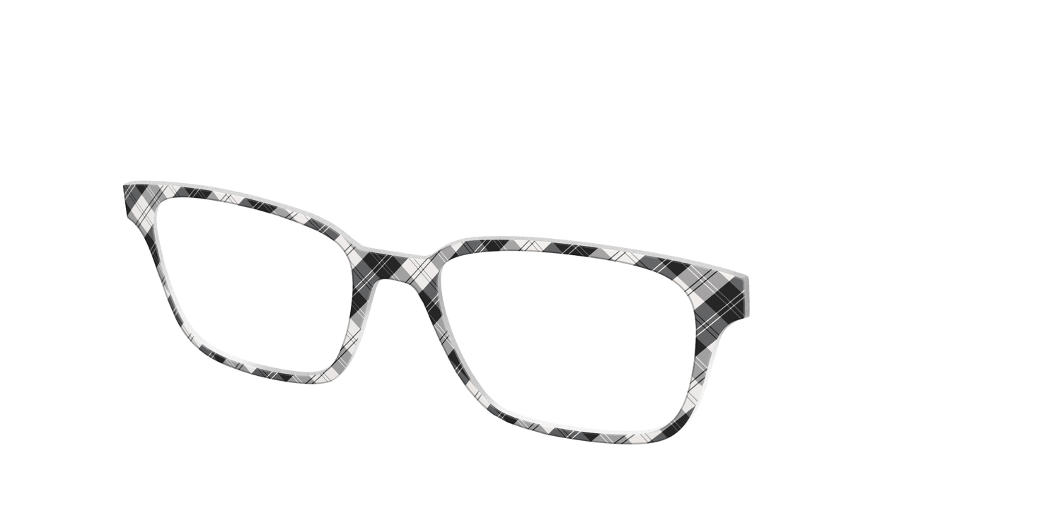 The B&W Plaid - Angle Top Image - Pair Eyewear
