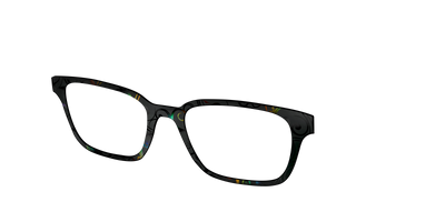 The Black Holographic Scrolls - Angle Top Thumbnail - Pair Eyewear