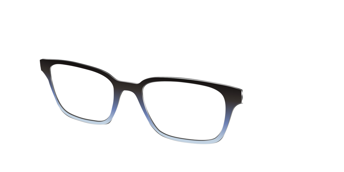 The Black to Icy Cyan Gradient - Angle Top Image - Pair Eyewear