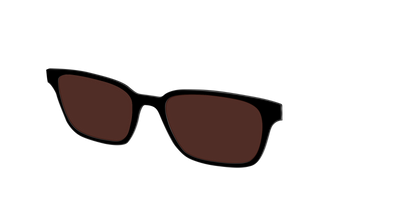 The Black with Brown Golf lens - Angle Top Thumbnail - Pair Eyewear
