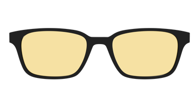 The Black With Citrine Yellow Lens - Front Top Thumbnail - Pair Eyewear