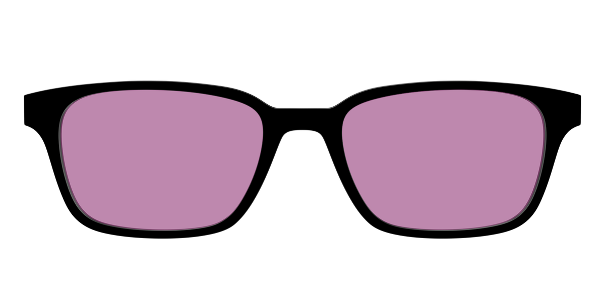 The Black with Pink Racquet Sport lens - Front Top Image - Pair Eyewear