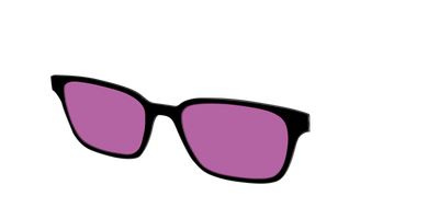 The Black with Violet Golf lens - Angle Top Thumbnail - Pair Eyewear