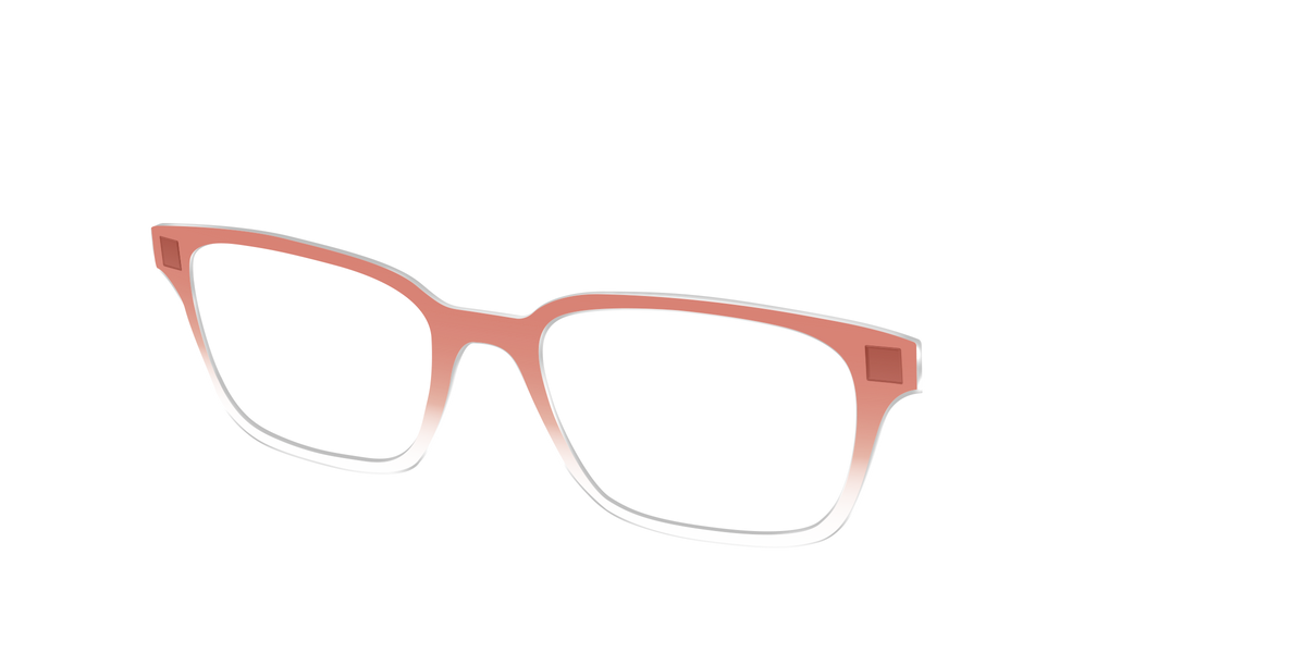 The Burnt Orange Gradient Crystal - Angle Top Image - Pair Eyewear