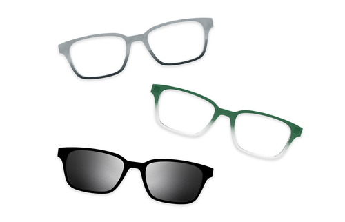 Crystal Clear Silver Metal - Set - Pair Eyewear