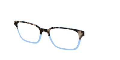 The Denim Tortoise Crystal Split - Angle Top Thumbnail - Pair Eyewear