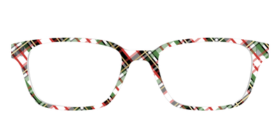 The Evergreen Plaid with Foil Crystal - Front Top Thumbnail - Pair Eyewear