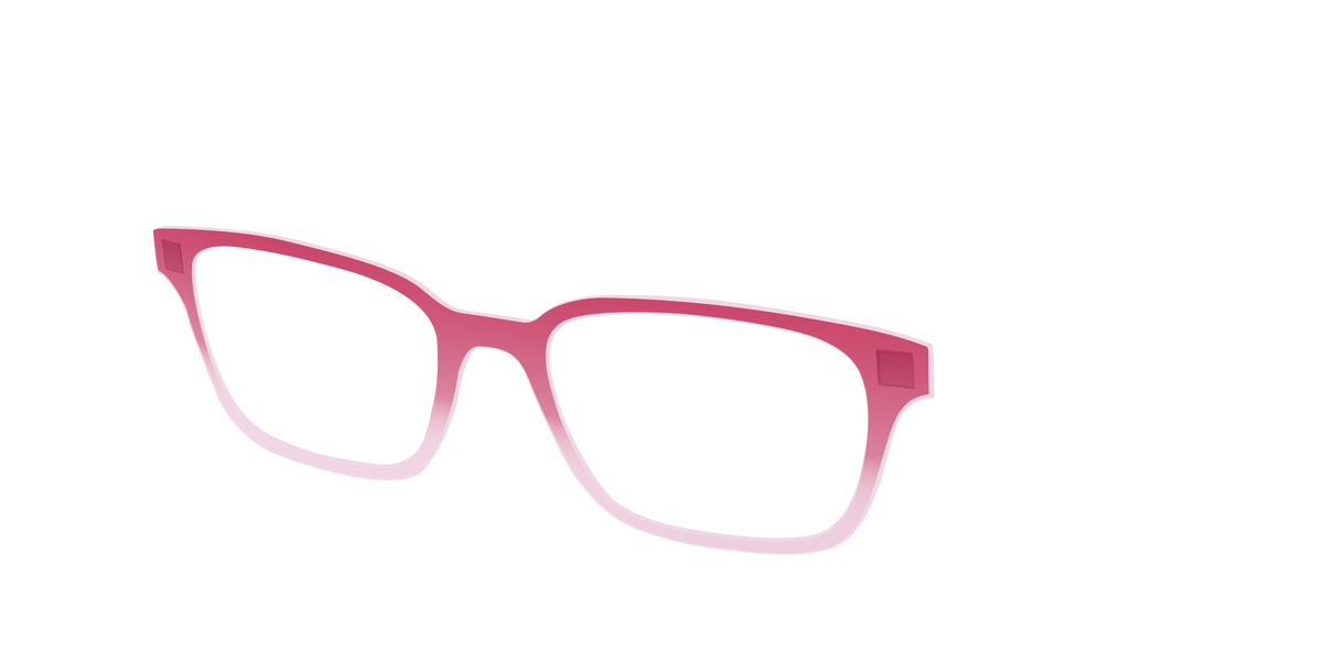 The Flamingo to Blush Gradient Crystal - Angle Top Image - Pair Eyewear