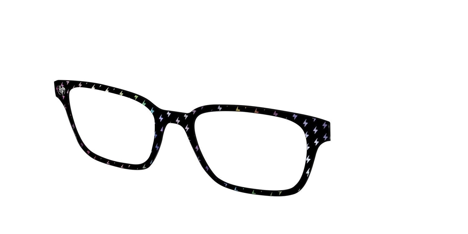 The Holographic Lightning Bolts - Angle Top Image - Pair Eyewear