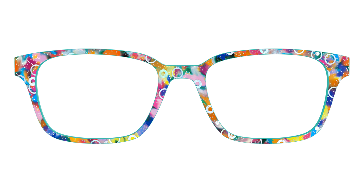 The Imaginative Tortoise with Bubble Glitter - Front Top Image - Pair Eyewear