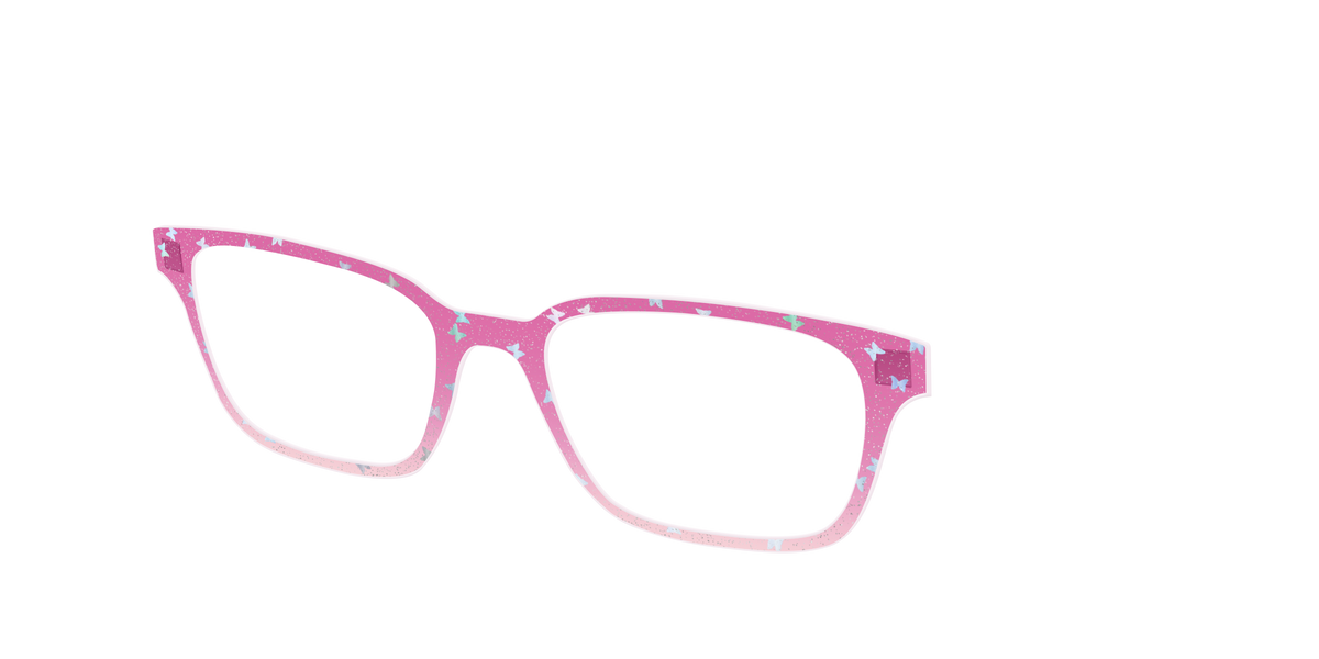 The Pink Butterfly Sparkle Crystal - Angle Top Image - Pair Eyewear