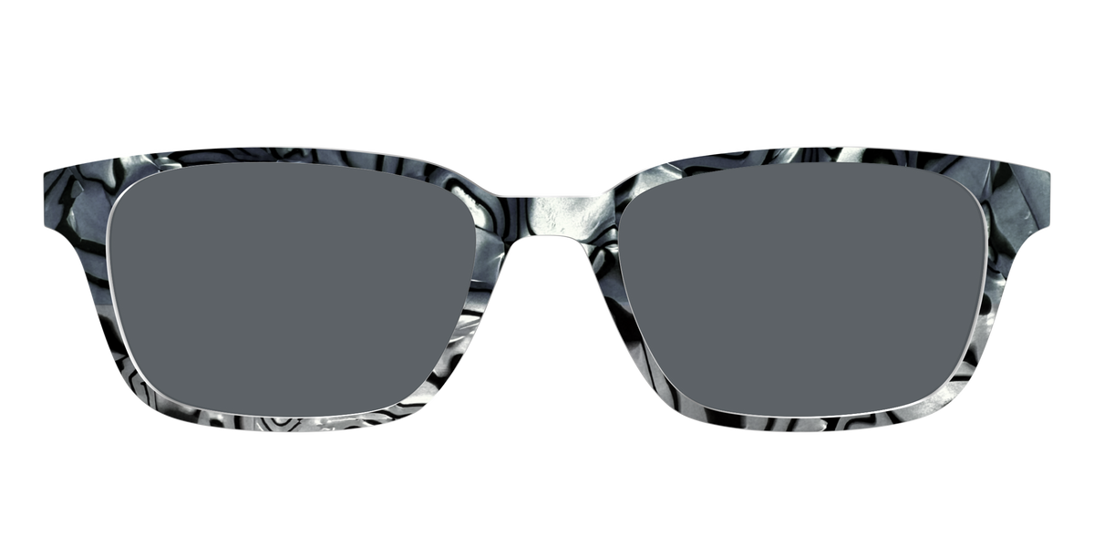 The Polarized Zebra Pearl Split Sun Top - Front Top Image - Pair Eyewear