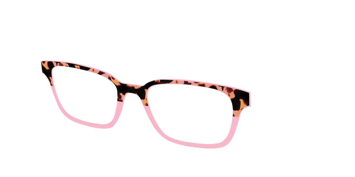 The Punch Tortoise Crystal Split - Angle Top Image - Pair Eyewear