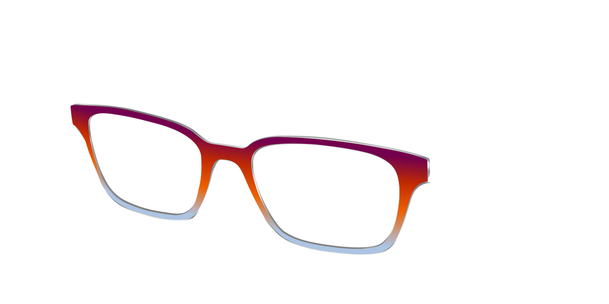 The Raspberry to Periwinkle Gradient - Angle Top Image - Pair Eyewear