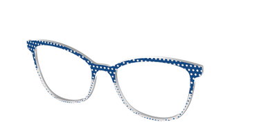 The Aegean Polka Dot Print Mix - Angle Top Thumbnail - Pair Eyewear