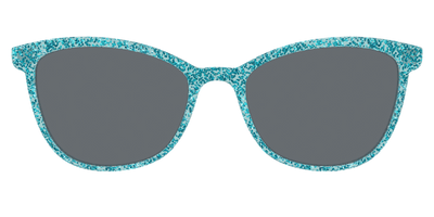 The Polarized Aquamarine Sparkle Sun Top - Front Top Thumbnail - Pair Eyewear