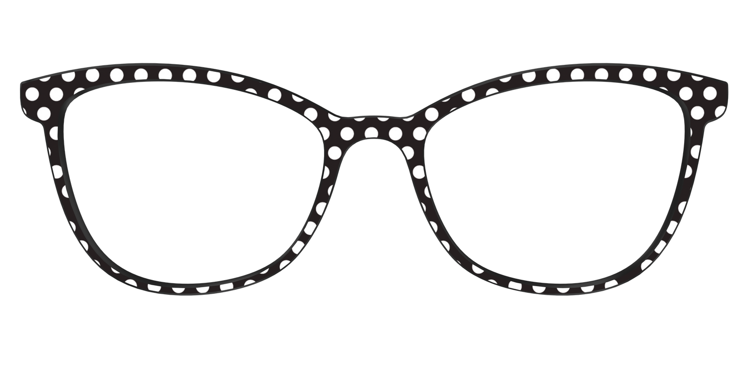The Black Polka Dots - Front Top Image - Pair Eyewear