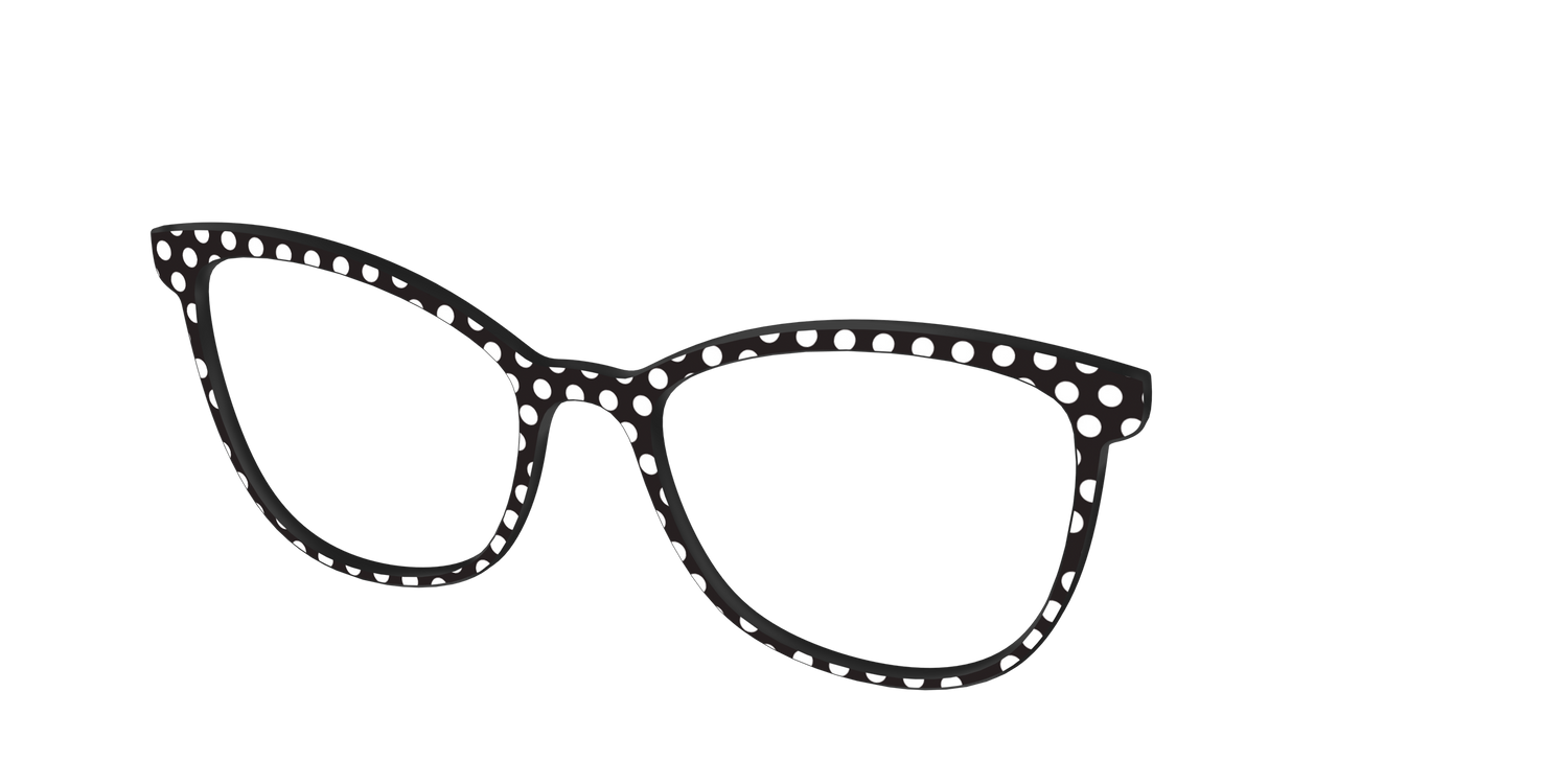 The Black Polka Dots - Angle Top Image - Pair Eyewear