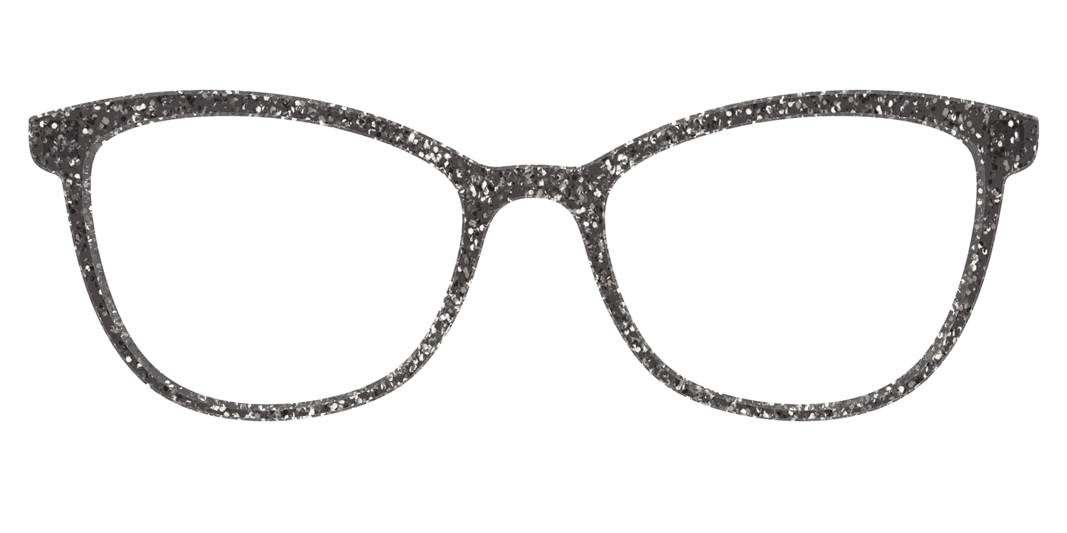 The Black Sparkle - Front Top Image - Pair Eyewear