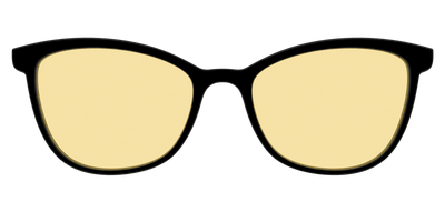 The Black With Citrine Yellow Lens - Front Top Thumbnail - Pair Eyewear