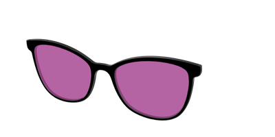 The Black with Violet Golf lens - Angle Top Thumbnail - Pair Eyewear