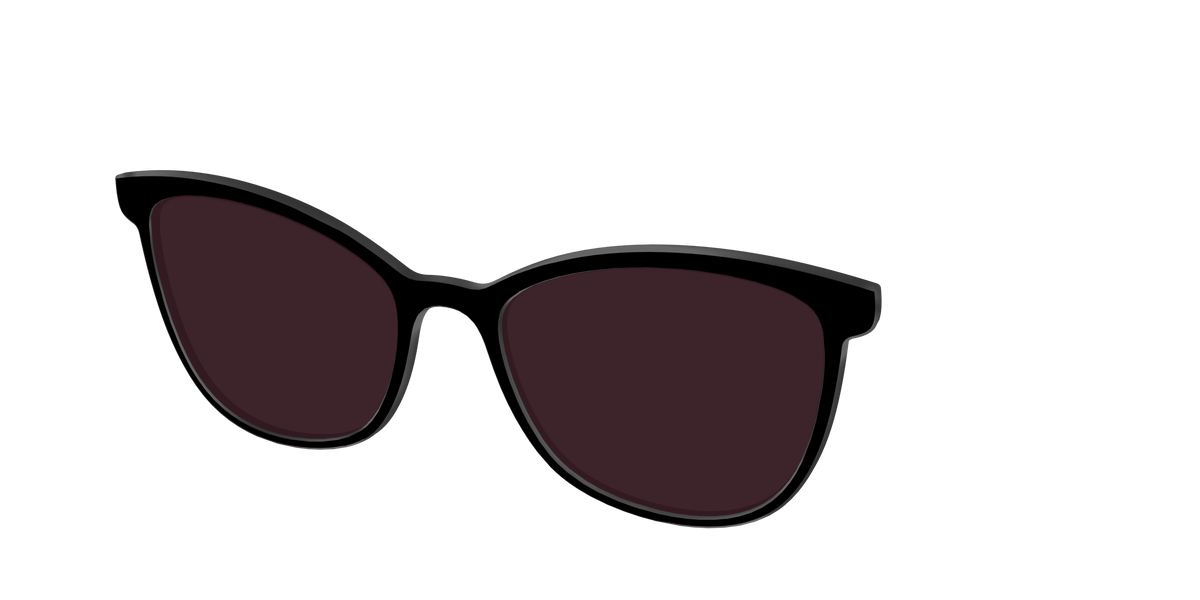 The Black with Water lens - Angle Top Image - Pair Eyewear