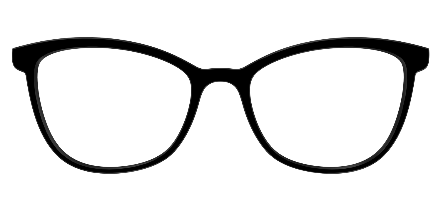 The Black - Front Top Image - Pair Eyewear