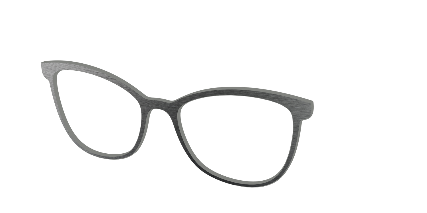 The Brushed Nickel - Angle Top Image - Pair Eyewear
