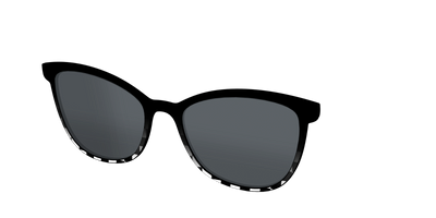 The Polarized Checkerboard Fade Sun Top - Angle Top Thumbnail - Pair Eyewear