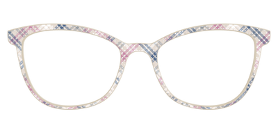 The Chiffon Plaid with Silver Foil Polka Dots - Front Top Thumbnail - Pair Eyewear