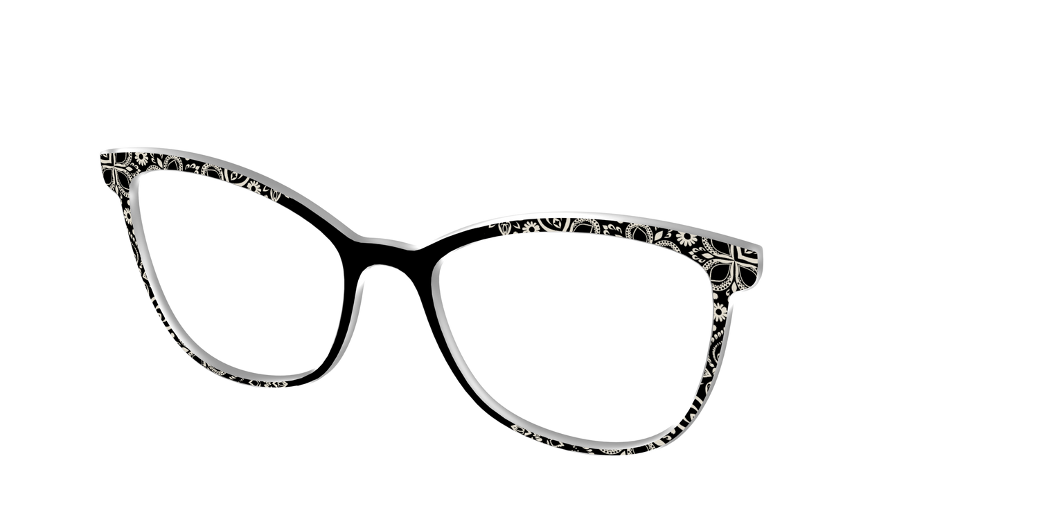 The Ecru Embroidery - Angle Top Image - Pair Eyewear
