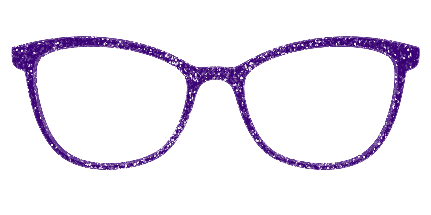 The Electric Purple Sparkle - Front Top Image - Pair Eyewear