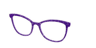 The Electric Purple Sparkle - Angle Top Thumbnail - Pair Eyewear