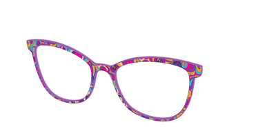 The Flower Power Paisley with Gold Foil - Angle Top Thumbnail - Pair Eyewear