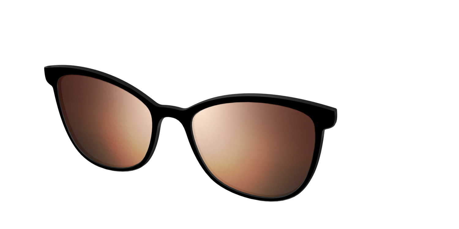 The Polarized Gold Reflective Sun Top - Angle Top Image - Pair Eyewear