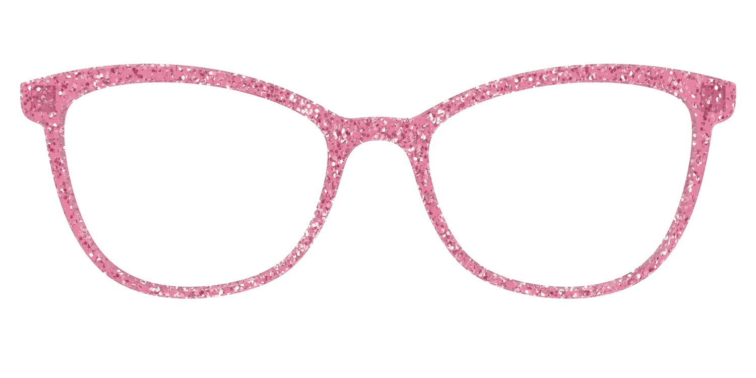 The Hot Pink Sparkle - Front Top Image - Pair Eyewear