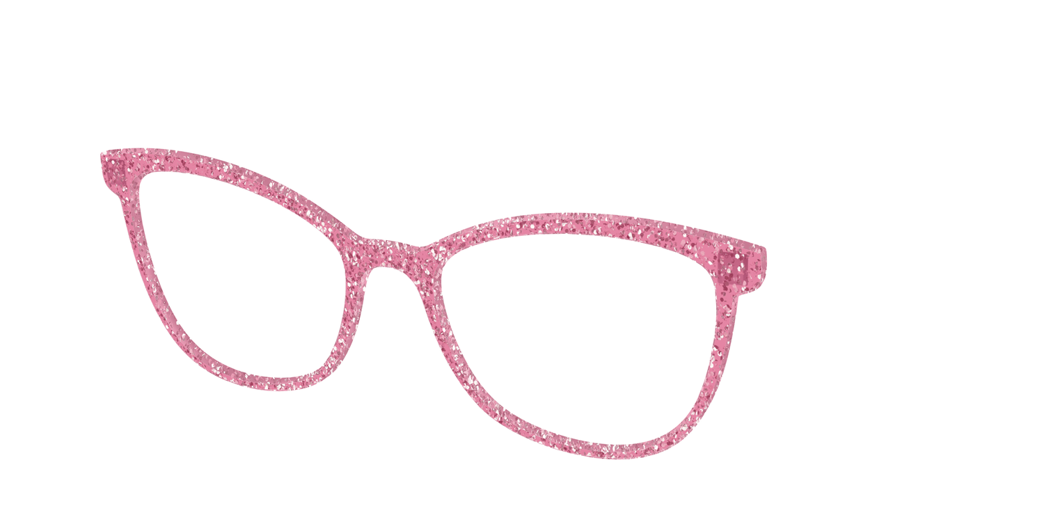 The Hot Pink Sparkle - Angle Top Image - Pair Eyewear