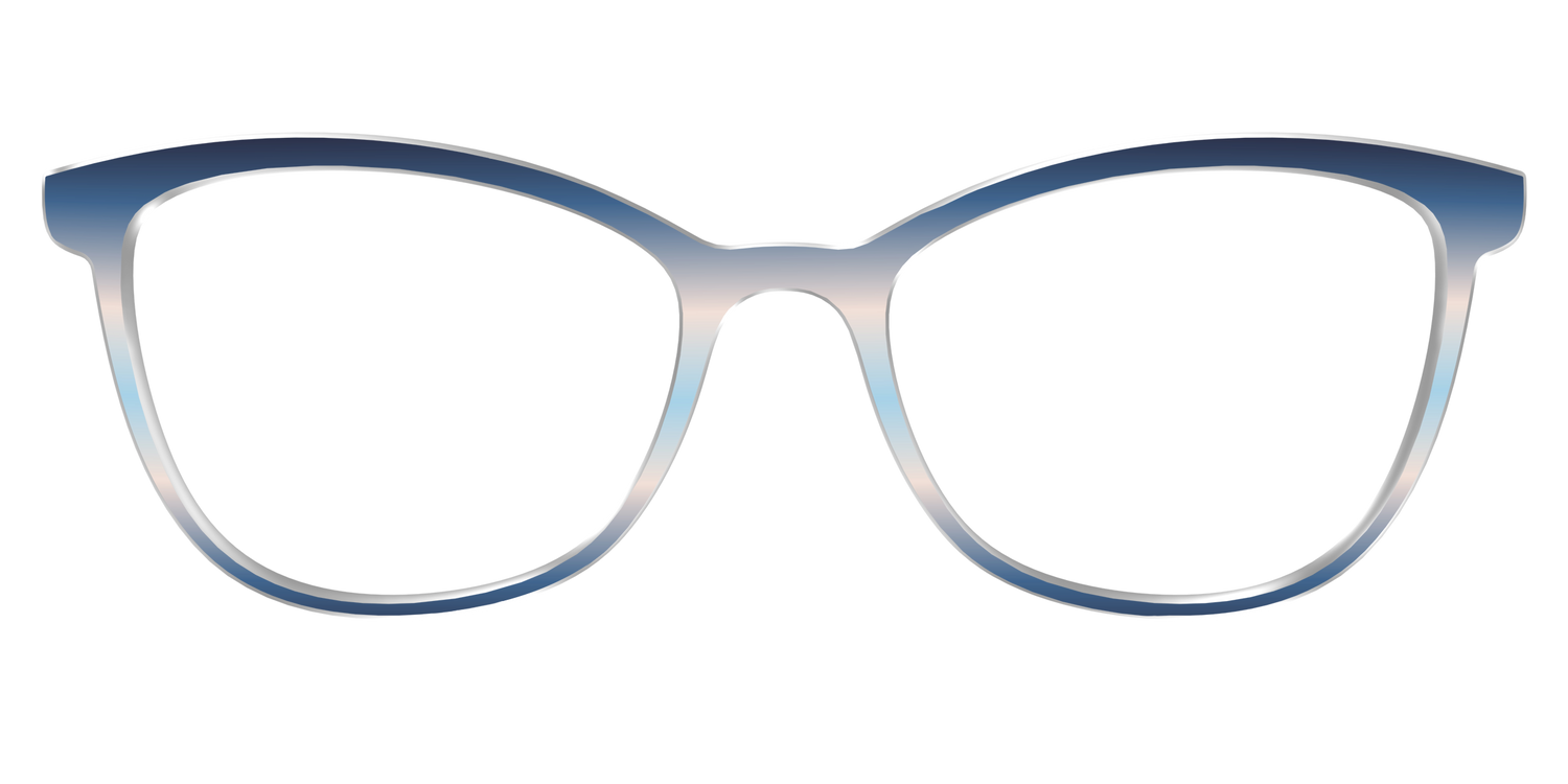 The Hydrangea Haze Gradient - Front Top Image - Pair Eyewear