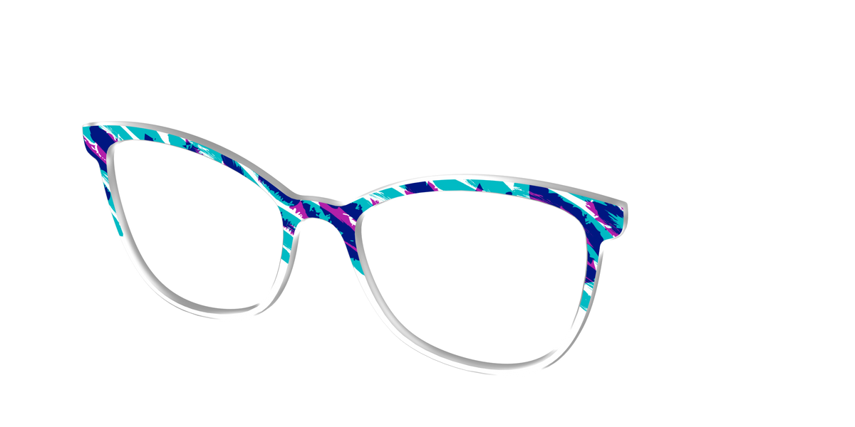 The Jazzy Scribble - Angle Top Image - Pair Eyewear