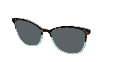The Polarized Matcha Split Sun Top - Angle Top Thumbnail - Pair Eyewear