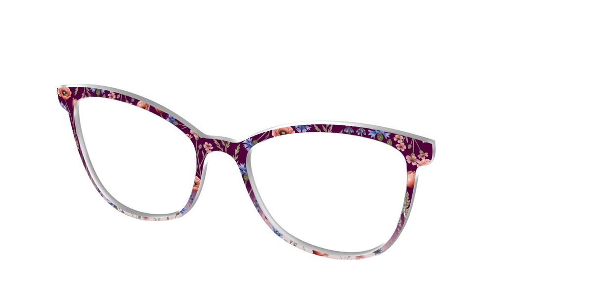 The Mulberry Floral Dip-Dye - Angle Top Image - Pair Eyewear